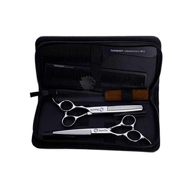 Chaomeiart Main Gauche Scissor Set Coupe De Cheveux De Coiffure 6.0 De Professionnels Dents Dosse Ciseaux Amincissants Accuei