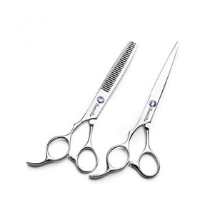 Chaomeiart Main Gauche Scissor Set Coupe De Cheveux De Coiffure 6.0 De Professionnels Dents Dosse Ciseaux Amincissants Accuei