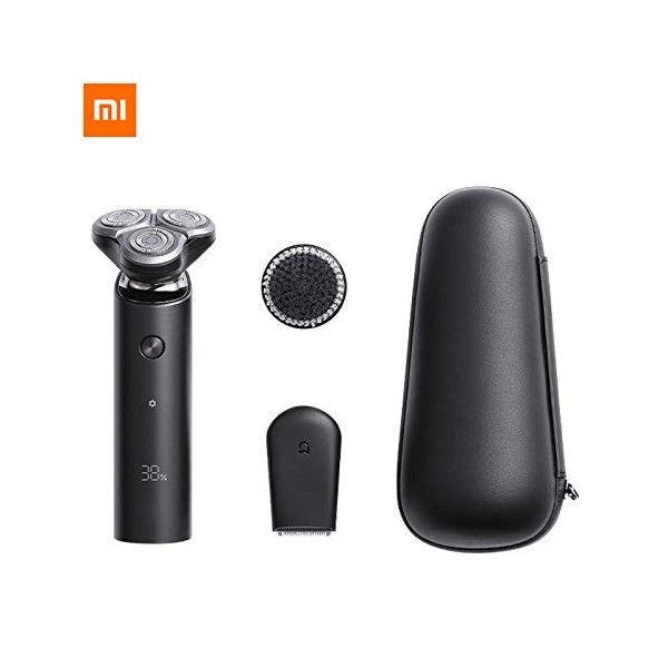 Xiaomi Mijia S500C Flex Rasoir électrique 3 têtes de rasoir à sec et humide Lavable Double lame Turbo+ Mode de nettoyage conf