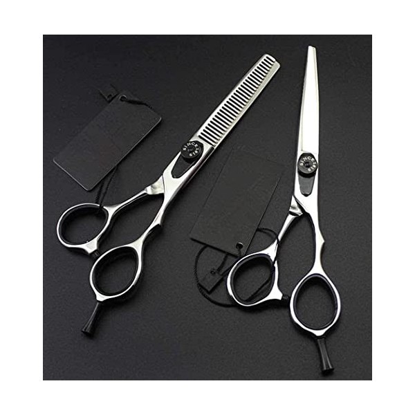 Ciseaux de coiffeur haut de gamme professionnel 6 pouces ensemble de ciseaux à cheveux ciseaux amincissants coupe ciseaux de 