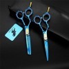 Chaomeiart Main Gauche 5.5 Ciseaux De Coiffure Set Ciseaux Plat Dents Coupe Dilution Ciseaux Coiffeur Professionnel Japan Ste