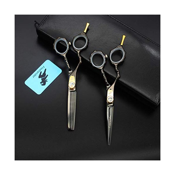 5.5 Pouces Gauche Ciseaux Main Coiffure Set Ciseaux Dilution Acier Professionnel Salon De Coiffure Coupe De Cheveux Japon Sal