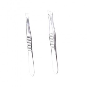 Pincettes dextension de cils de beauté, 2 pièces pince à sourcils pince à sourcils outil de maquillage pince à épiler pince 