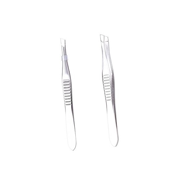 Pincettes dextension de cils de beauté, 2 pièces pince à sourcils pince à sourcils outil de maquillage pince à épiler pince 