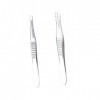 Pincettes dextension de cils de beauté, 2 pièces pince à sourcils pince à sourcils outil de maquillage pince à épiler pince 