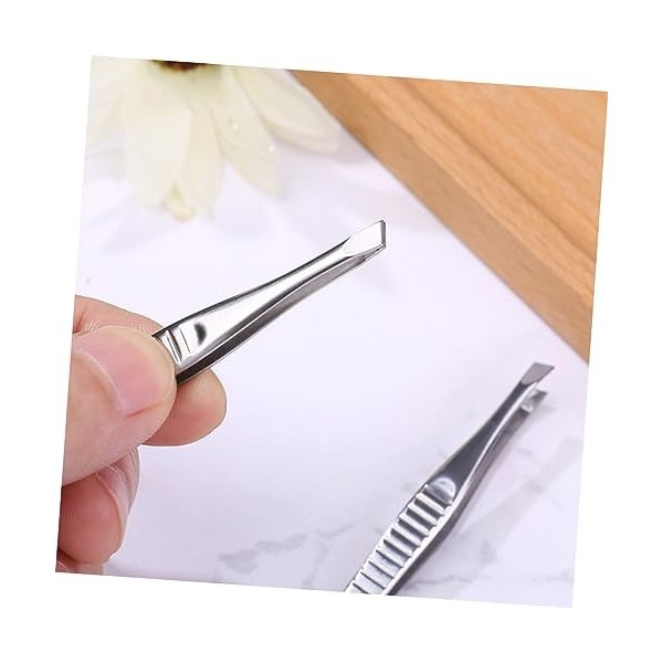 Pincettes dextension de cils de beauté, 2 pièces pince à sourcils pince à sourcils outil de maquillage pince à épiler pince 