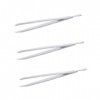 3 pcs Pince à épiler en grappe de cils Pince à cils Pince à sourcils Pince à sourcils en acier inoxydable Pince à cils pour e