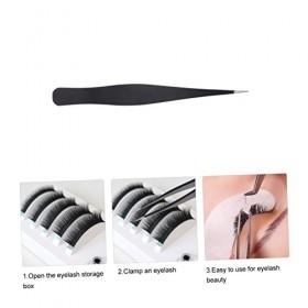 6 pièces pince à épiler Kit de cosmétologie pince à cils Kit de manucure pinces de précision pince à greffer de cils pince à ...