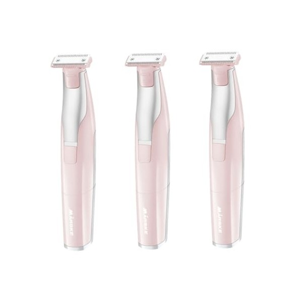 minkissy Lot de 3 rasoirs pour homme et femme - Rasoirs électriques sans fil pour le rasage - Rasoir électrique sans fil - To