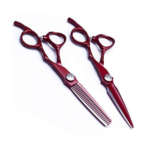 Ciseaux de coiffure professionnels de 15,2 cm Kit doutils de coupe de cheveux Japon Ciseaux de cheveux en acier inoxydable 4