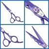 Kit de ciseaux de coupe de cheveux 6,0 pouces Violet Barberciseaux de coupe de cheveux, Ciseaux de coupe à dents plates, Cise