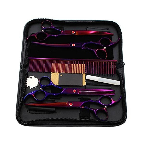 Kit de ciseaux de coupe de cheveux 6,0 pouces Couleur Créativité Personnalité Professionnel Texture fine Acier inoxydable Cis