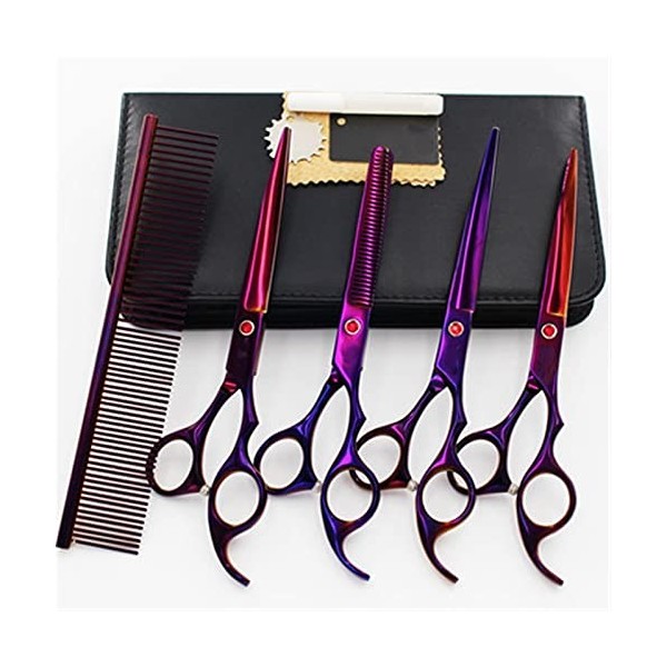 Kit de ciseaux de coupe de cheveux 6,0 pouces Couleur Créativité Personnalité Professionnel Texture fine Acier inoxydable Cis