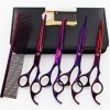 Kit de ciseaux de coupe de cheveux 6,0 pouces Couleur Créativité Personnalité Professionnel Texture fine Acier inoxydable Cis