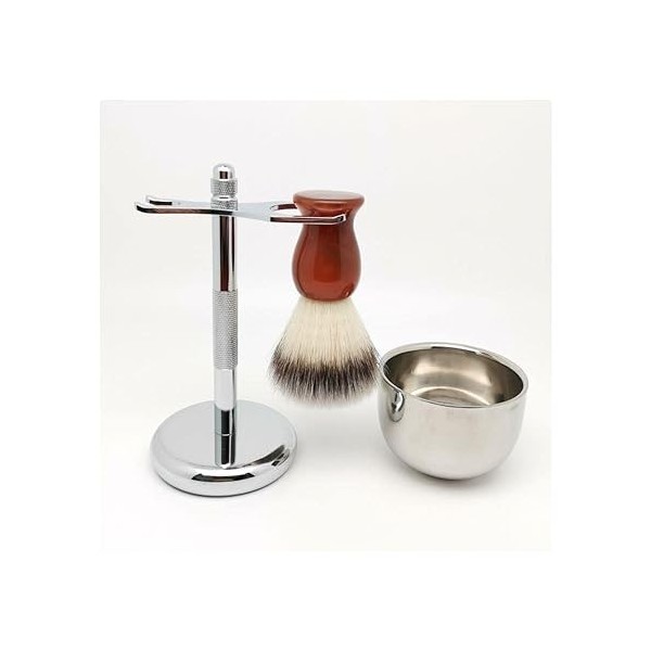 GHQYP Pratique Supports de Brosse de Rasoir pour Hommes, Mode synthétique pour Homme Comprenant Un Support de Tasse à raser, 