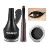 Boobeen Eyeliner Gel Waterproof Eyeliner Maquillage des yeux en gel anti-calcaire Set de maquillage pour les yeux Longue tenu