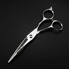 Professionnel acier damas 6 ciseaux de salon de coiffure maquillage coupe barbier makas coupe de cheveux amincissement ciseau