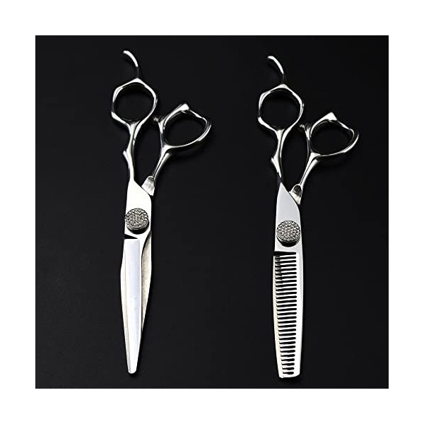 ciseaux de coiffeur Ciseaux de coupe de cheveux, 6 pouces Japon 440c acier haut de gamme ciseaux Gem ciseaux de cheveux coupe