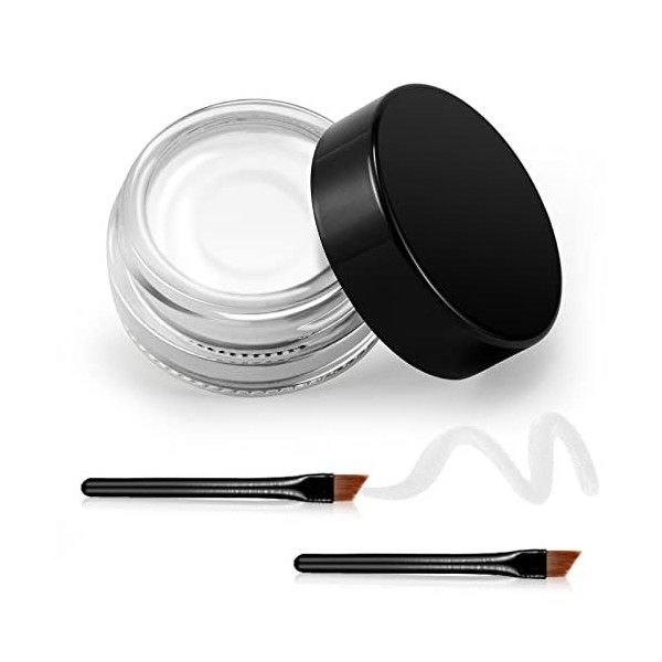 Erinde Eyeliner Gel, Gel Eyeliner Crème Imperméable Longue Durée, Pigments Haute Intensité Eye Liner Anti-Taches Maquillage d