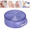 Épilateur Machine, 2 Modes 5 Vitesses Appareil Dépilation de Forme Ronde pour Jambe Bras Visage 100‑240V Violet 