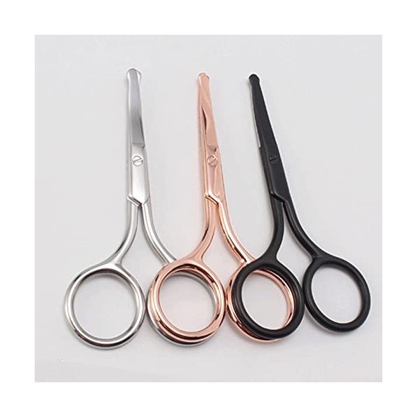 Ciseaux artisanaux 1 pièces ciseaux à sourcils en acier inoxydable tondeuse à sourcils cils à sourcils ciseaux à cheveux de n