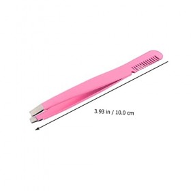 Pincettes dextension de cils de beauté, 4 pièces pinces à sourcils diagonales outil dépilation pinces en acier inoxydable p R...