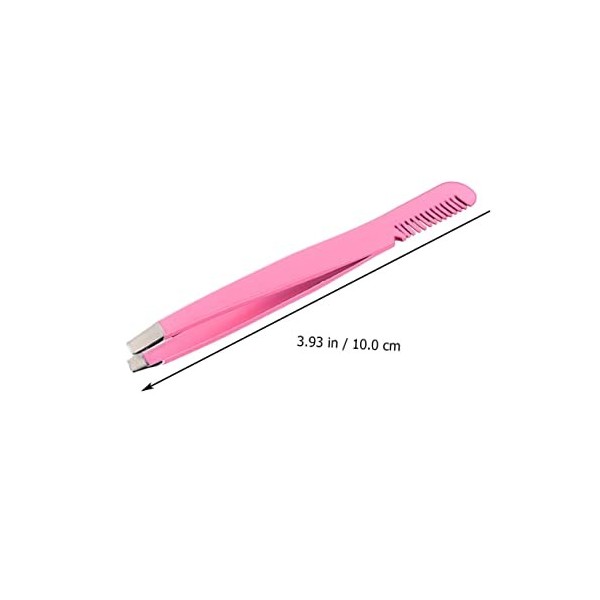 Pincettes dextension de cils de beauté, 4 pièces pinces à sourcils diagonales outil dépilation pinces en acier inoxydable p