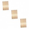 FRCOLOR 3 Pcs Support De Ciseaux En Bois Massif Coiffeur Porte-Ciseaux Outil De Coiffeur Porte-Ciseaux En Bois Plateau De Ser