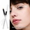 12PCS Erinde Crayon Eyeliner Blanc Surligneur Doux Crayon Eyeliner Fard À Paupières Crayon Éclaircissant Ver à Soie Étanche N