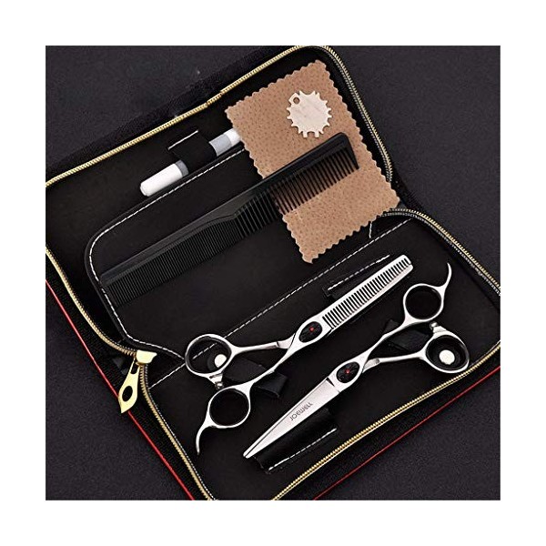 Chaomeiart Professionnel Ciseaux Cheveux Coiffure Ciseaux Salon De Coiffure Plat Dilution Set Outil Famille Texturation De Ha