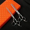 Ciseaux De Coiffure Coiffeur Professionnel Set 6.0 Pouces Plat Dents De Coupe De Cheveux Ciseaux Ciseaux À Effiler Salon De H