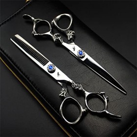 Ciseaux amincissants professionnels, ensemble de ciseaux de coupe de cheveux, kit de coupe de cheveux pour hommes ou femmes, 