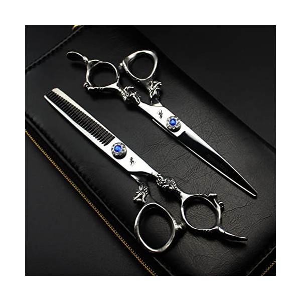 Ciseaux amincissants professionnels, ensemble de ciseaux de coupe de cheveux, kit de coupe de cheveux pour hommes ou femmes, 