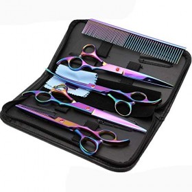 Strumenti per taglio dei capelli, Ensemble de ciseaux de toilettage pour animaux de compagnie de haute qualité, 6 ensembles d
