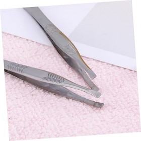 Pincettes dextension de cils de beauté, pince à épiler 2 pièces pince à épiler professionnelle pince à sourcils pince à chev ...