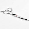 Ciseaux De Coiffeur Ciseaux De Coiffure Professionnels Argent 6 Pouces Ciseaux À Feuille De Saule Simple Lame Simple Double L