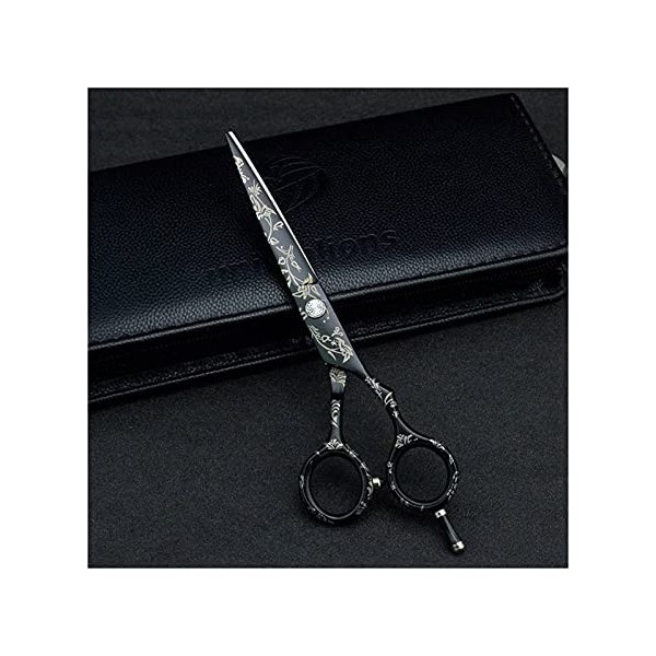 OUSIKA Ciseaux de coupe de cheveux 15,2 cm Kit cadeau Cape Ciseaux de coiffure Ciseaux de coiffure Barber Coiffure Ciseaux de