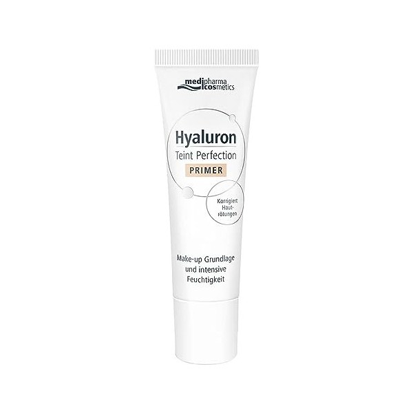 medipharma cosmetics Hyaluron Teint Perfection Primer korrigiert Hautrötungen, 30 ml Solution