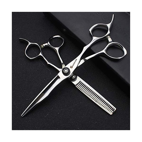 6,0 Pouces Ciseaux de Coupe Professionnelle Cheveux - Coiffure Dilution Cisailles Salon de Coiffure Salon Haut de Gamme toile