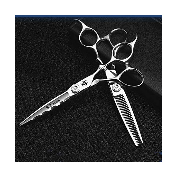 Professional Barber 6.0 Pouces Ciseaux de Coupe de Cheveux - Coiffure Dilution Ciseaux Salon Set - Parfait pour Les Femmes et