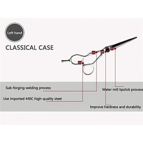 Ciseaux de coiffure professionnels pour gauchers, ciseaux de coiffure pour coiffeurs professionnels, barbiers, ciseaux de cou