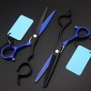 Ciseaux de coiffure, ciseaux de coiffure professionnels japonais 440c 6 pouces ciseaux à cheveux bleus coupe ciseaux de salon