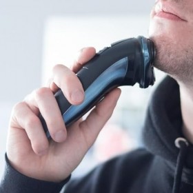 Ufesa AR3050 Rasoir électrique rotatif en métal avec lames flexibles double lame, IPX7, tête pivotante, coupe-branches extens