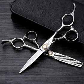 Ciseaux De Coiffure Professionnels Set, Tondeuse À Cheveux Professionnels De 6 Pouces, Cisailles De Cheveux Pour La Maison Et