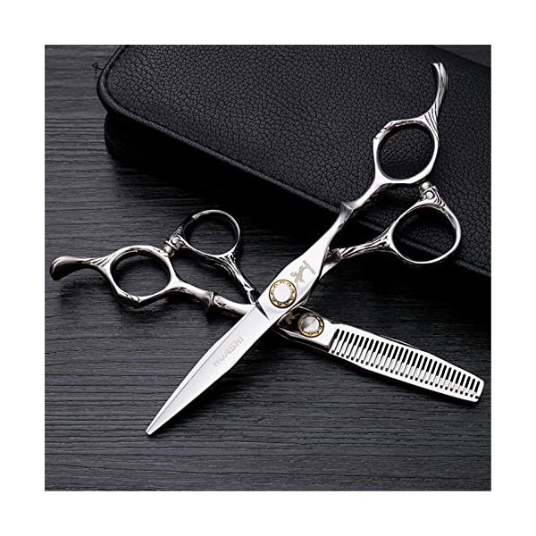 Ciseaux De Coiffure Professionnels Set, Tondeuse À Cheveux Professionnels De 6 Pouces, Cisailles De Cheveux Pour La Maison Et