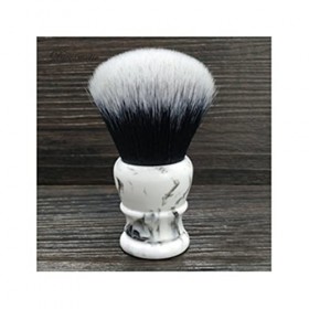 WWWFZS Dscosmetic 30Mm Big Tuxedo Knot Brosse de Rasage pour Cheveux synthétiques Manche en résine fabriqué à la Main Color:W