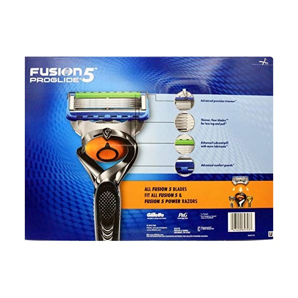 Gillette Fusion 5 ProGlide Precision Tondeuse de précision + 5 lames de précision + 16 cartouches