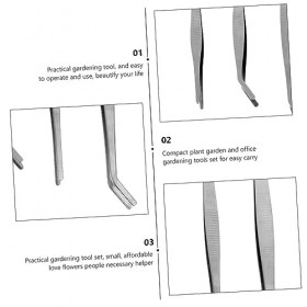 5 pièces pince à épiler de jardinage pince à cils m mini trousse à outils trousse à outils électronique outil de jardinage su...
