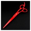 1 Set Professional Pet Groominghaircutting scissors Set Red 4pcs Chien Ciseaux Coupe De Cheveux Amincissant Ciseaux De Coupe 