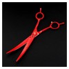 1 Set Professional Pet Groominghaircutting scissors Set Red 4pcs Chien Ciseaux Coupe De Cheveux Amincissant Ciseaux De Coupe 